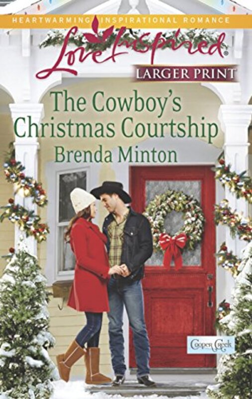 Book cover for "The Cowboy's Christmas Courtship" by Brenda Minton