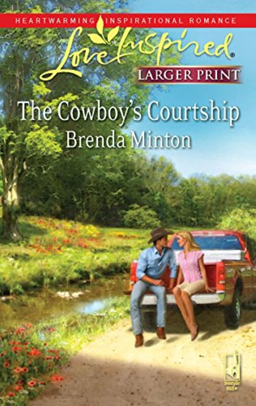 Book cover for "The Cowboy's Courtship" by Brenda Minton