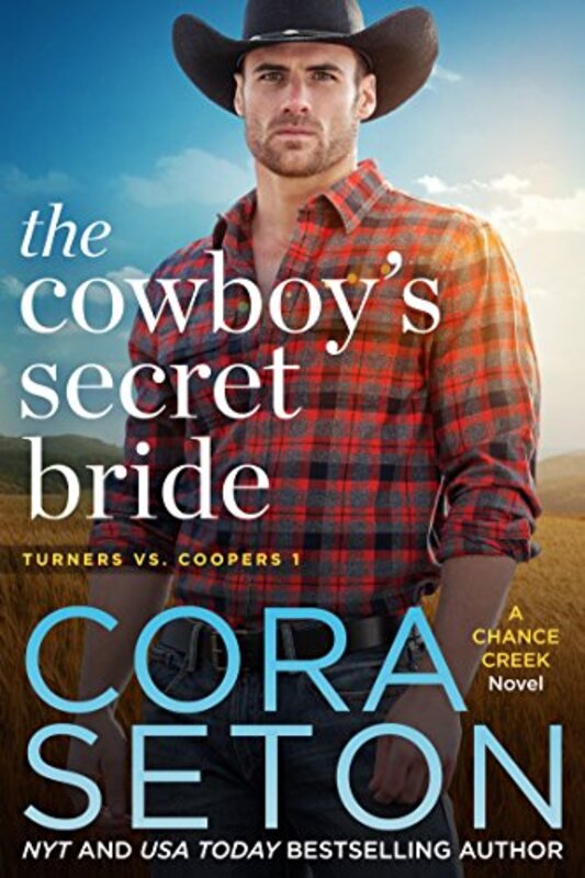 Book cover for "The Cowboy's Secret Bride" by Cora Seton