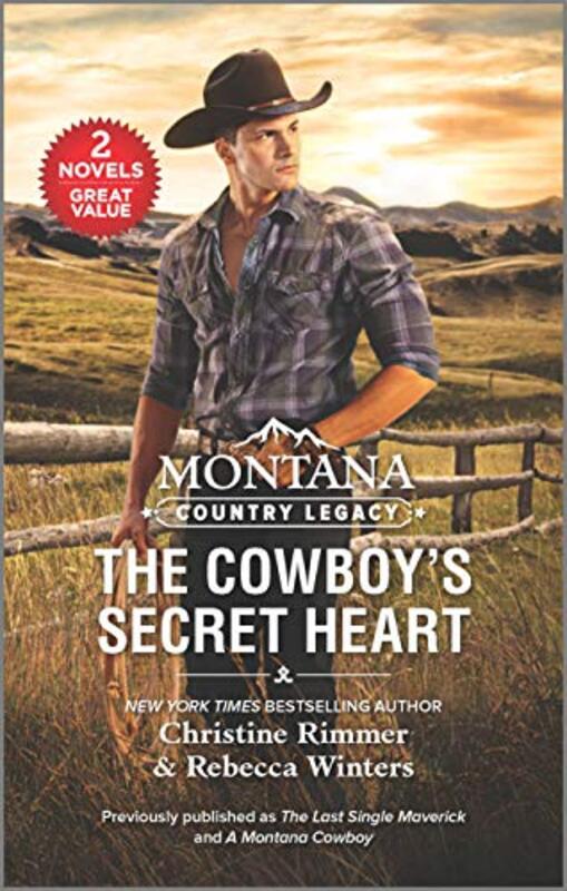 Book cover for "The Cowboy's Secret Heart" by Christine Rimmer