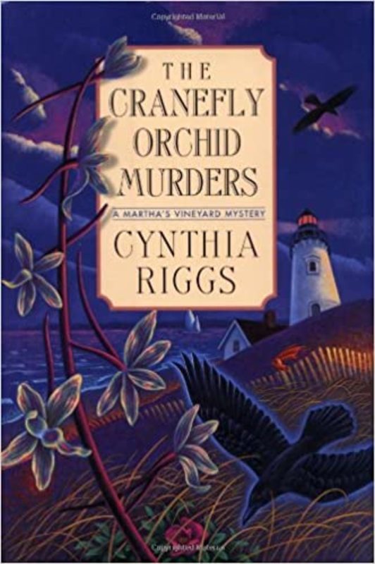 Book cover for "The Cranefly Orchid Murders" by Cynthia Riggs