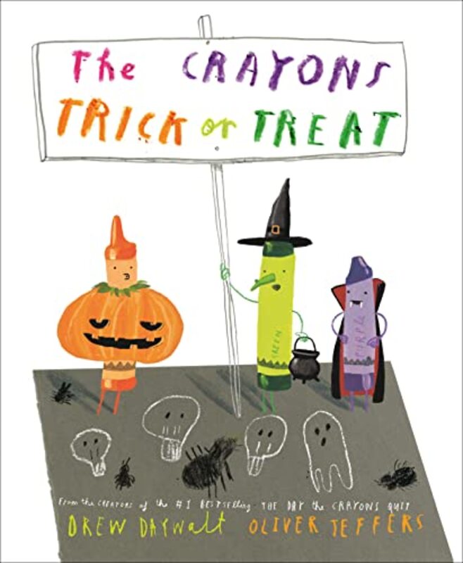 Book cover for "The Crayons Trick or Treat" by Drew Daywalt