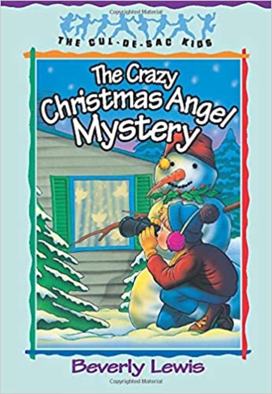 Book cover for "The Crazy Christmas Angel Mystery" by Beverly Lewis