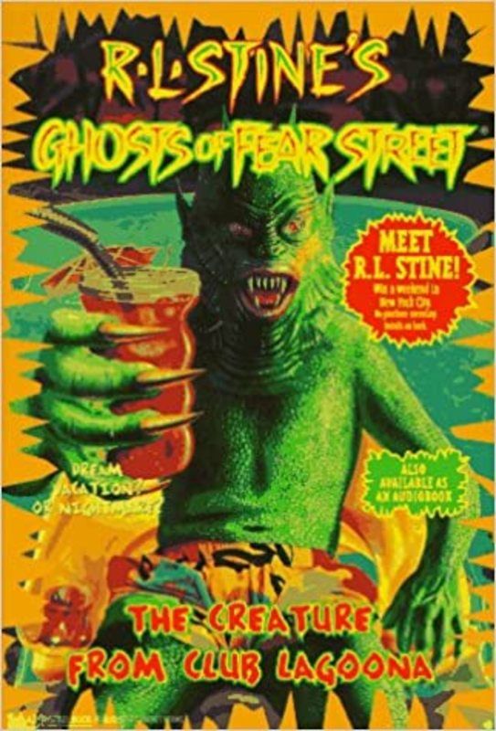 Book cover for "The Creature from Club Lagoona" by R.L. Stine