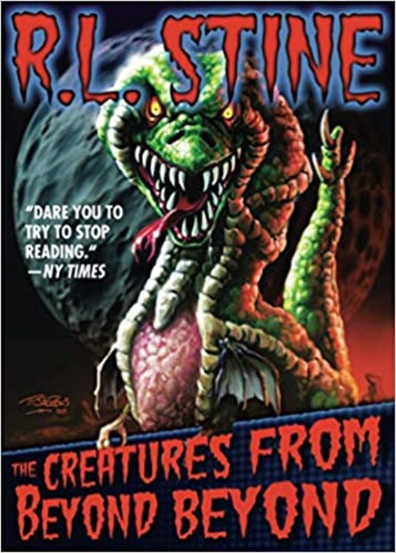 Book cover for "The Creatures from Beyond Beyond" by R.L. Stine