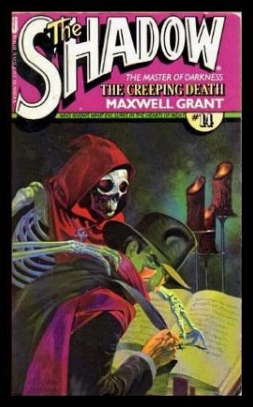 Book cover for "The Creeping Death" by Maxwell Grant