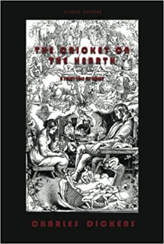 Book cover for "The Cricket on the Hearth" by Charles Dickens