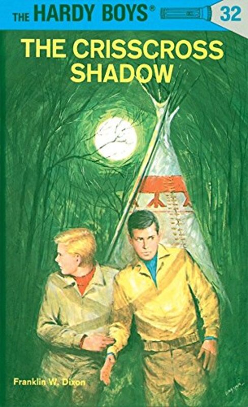 Book cover for "The Crisscross Shadow" by Franklin W Dixon