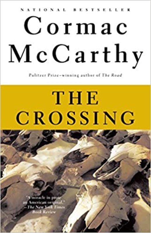 Book cover for "The Crossing" by Cormac McCarthy