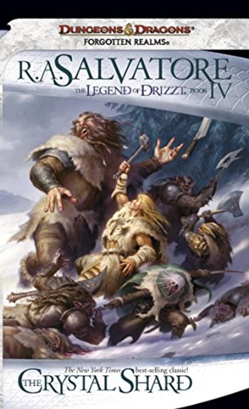 Book cover for "The Crystal Shard" by RA Salvatore