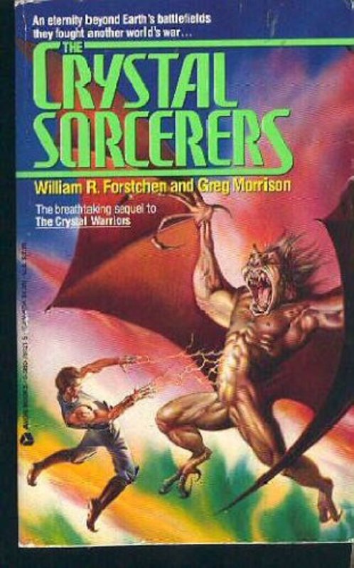 Book cover for "The Crystal Sorcerers" by William Forstchen