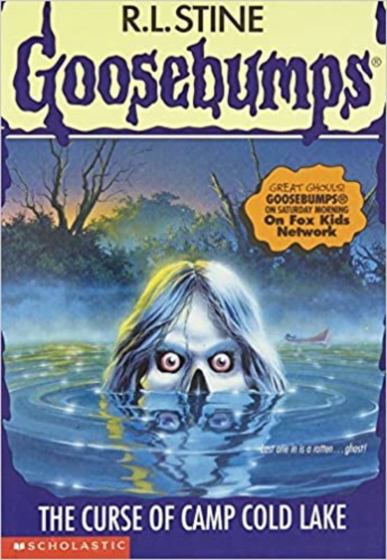 Book cover for "The Curse of Camp Cold Lake" by R.L. Stine