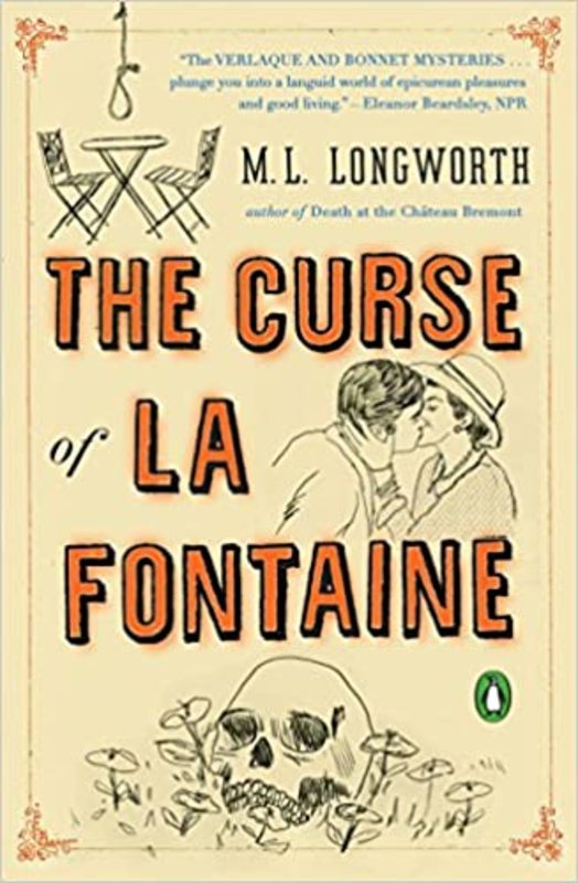 Book cover for "The Curse of La Fontaine" by M. L. Longworth