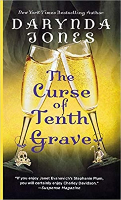 Book cover for "The Curse of Tenth Grave" by Darynda Jones