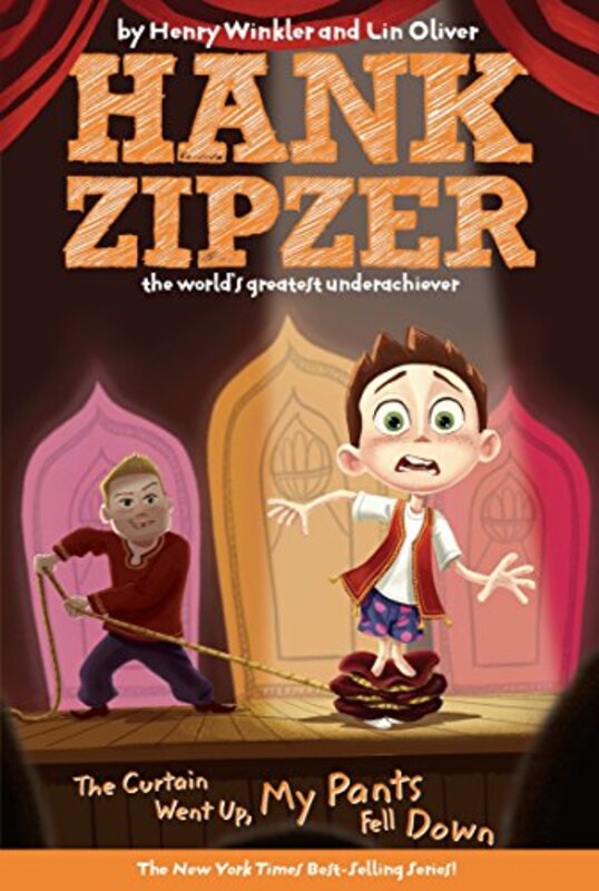 Book cover for "The Curtain Went Up, My Pants Fell Down" by Henry Winkler