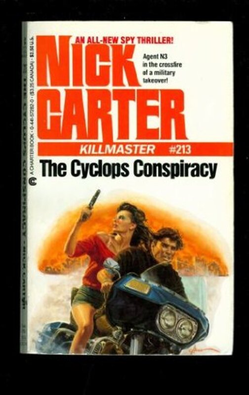 Book cover for "The Cyclops Conspiracy" by Nick Carter