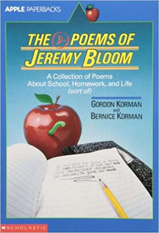 Book cover for "The D-Poems of Jeremy Bloom" by Gordon Korman