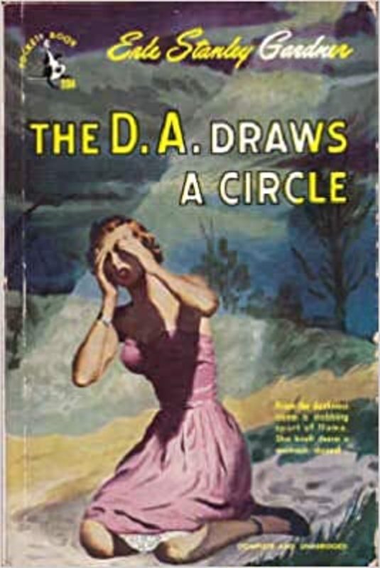 Book cover for "The D.A. Draws a Circle" by Erle Stanley Gardner