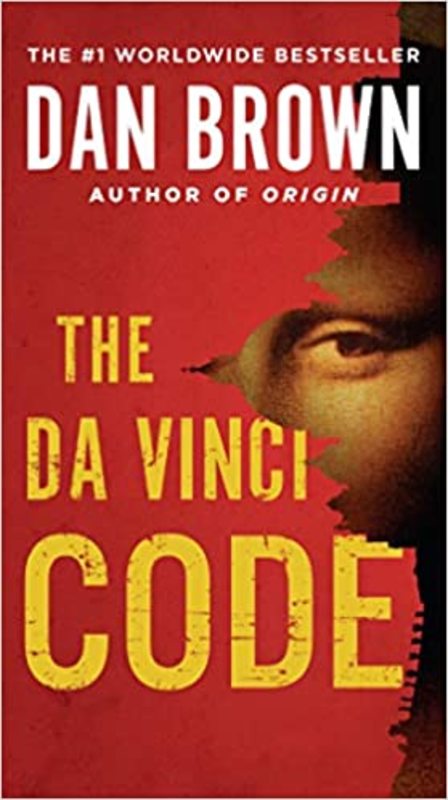 Book cover for "The Da Vinci Code" by Dan Brown