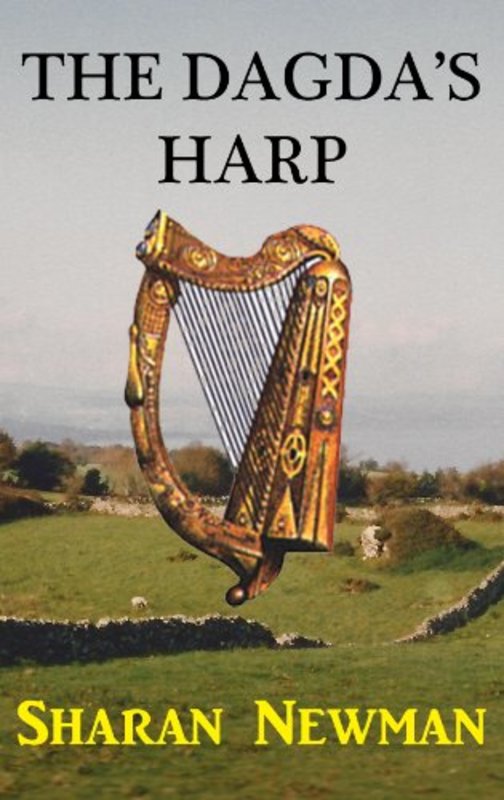 Book cover for "The Dagda's Harp" by Sharan Newman