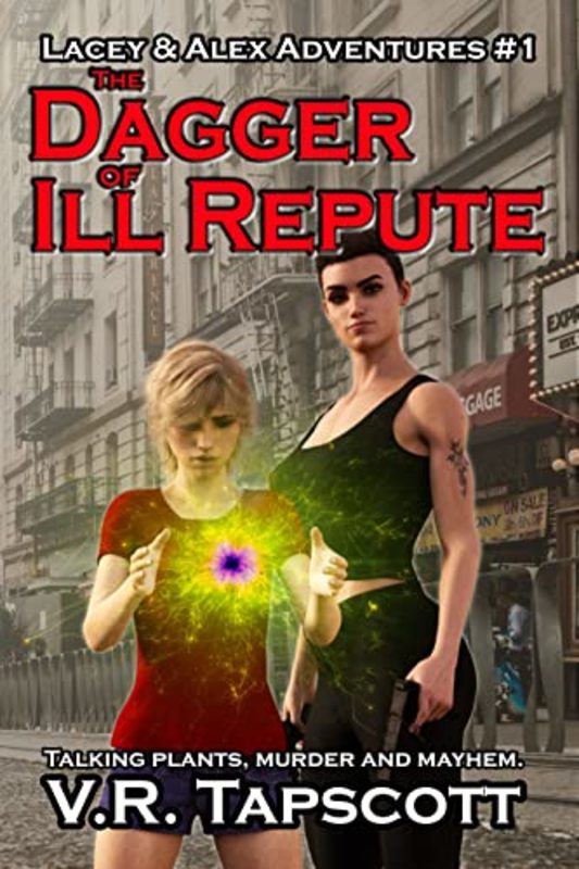 Book cover for "The Dagger of Ill Repute" by VR Tapscott