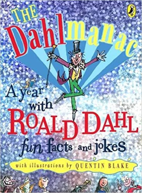 Book cover for "The Dahlmanac" by Roald Dahl