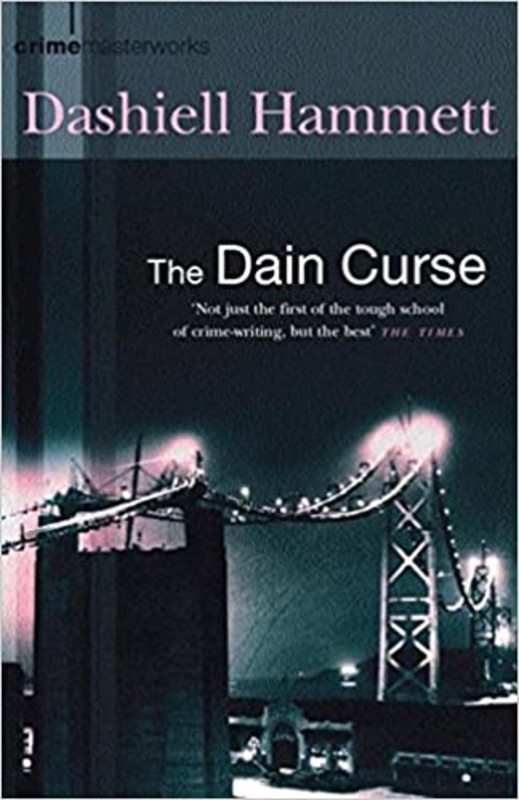Book cover for "The Dain Curse" by Dashiell Hammett