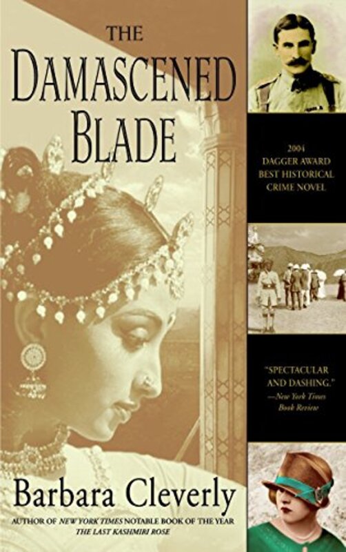 Book cover for "The Damascened Blade" by Barbara Cleverly