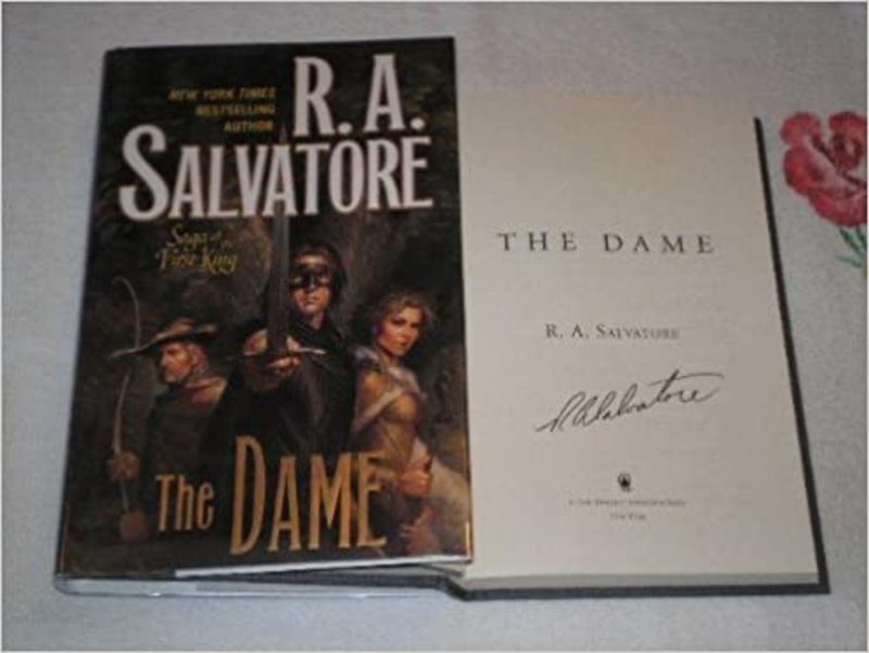 Book cover for "The Dame" by RA Salvatore