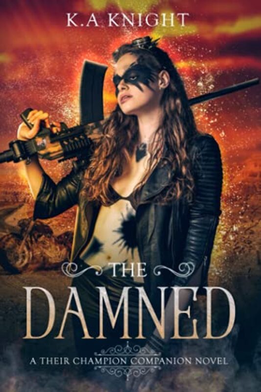 Book cover for "The Damned" by KA Knight