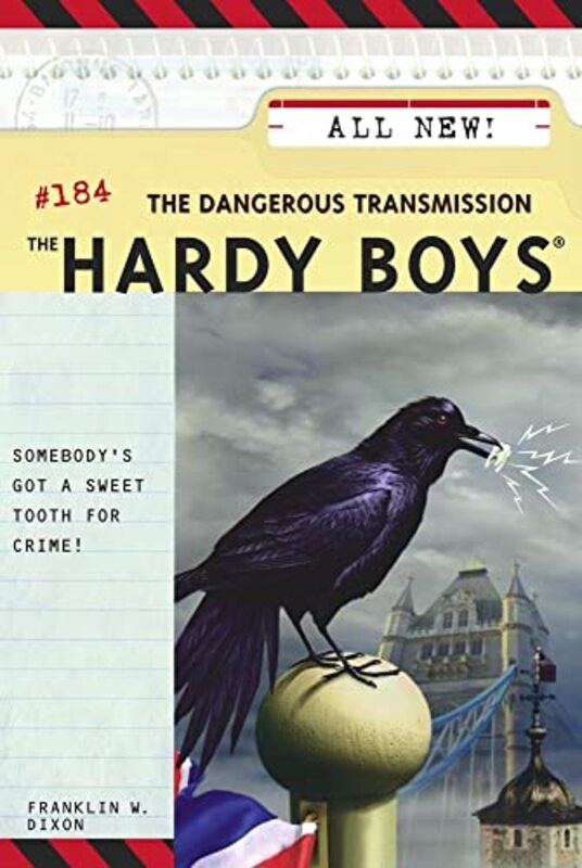 Book cover for "The Dangerous Transmission" by Franklin W Dixon