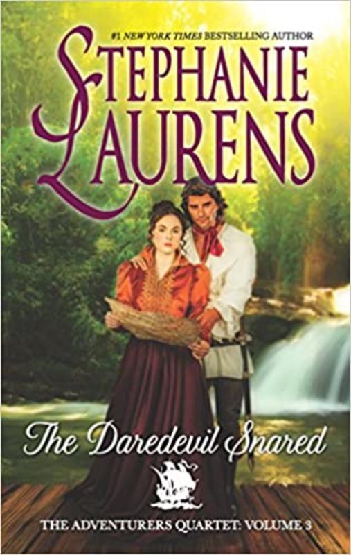 Book cover for "The Daredevil Snared" by Stephanie Laurens