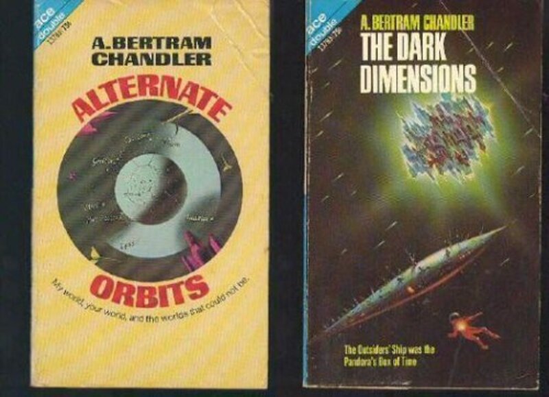 Book cover for "The Dark Dimensions" by A Bertram Chandler