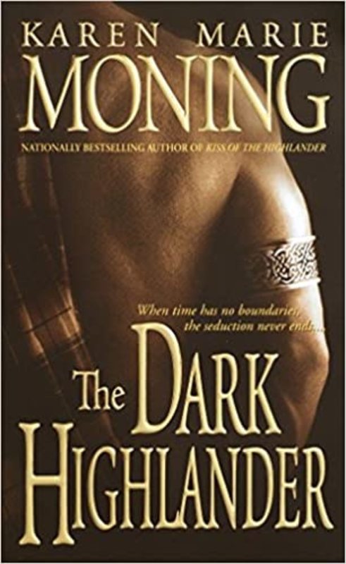 Book cover for "The Dark Highlander" by Karen Marie Moning