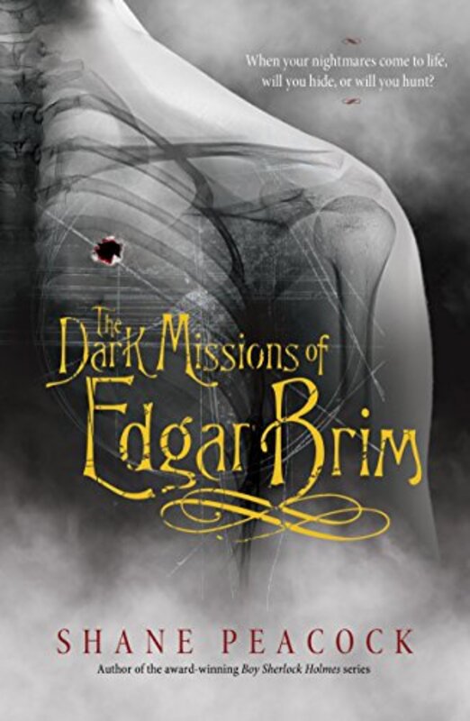 Book cover for "The Dark Missions of Edgar Brim" by Shane Peacock