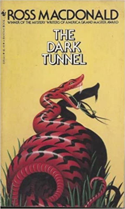 Book cover for "The Dark Tunnel" by Ross Macdonald