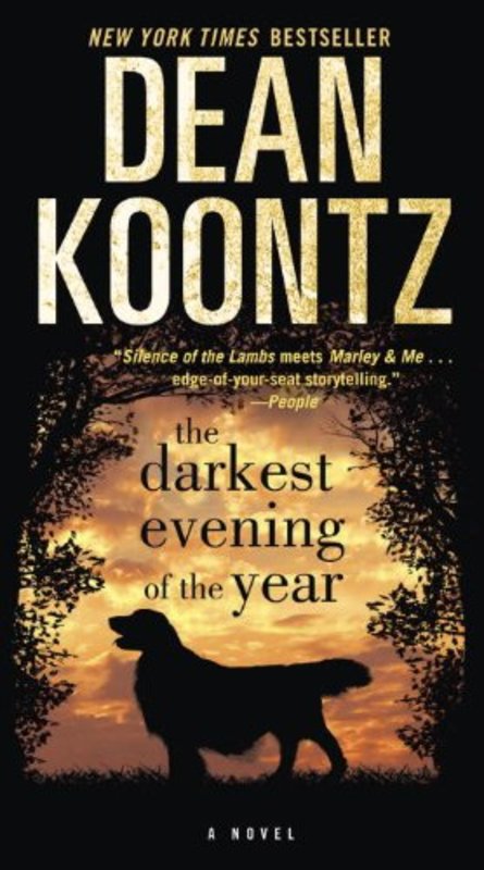 Book cover for "The Darkest Evening of the Year" by Dean Koontz