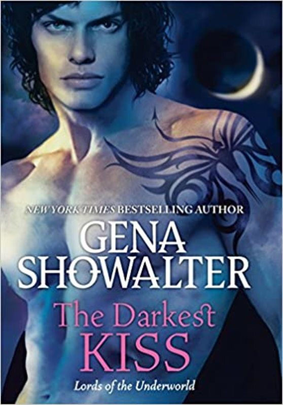 Book cover for "The Darkest Kiss" by Gena Showalter