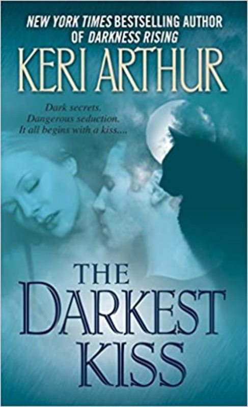 Book cover for "The Darkest Kiss" by Keri Arthur