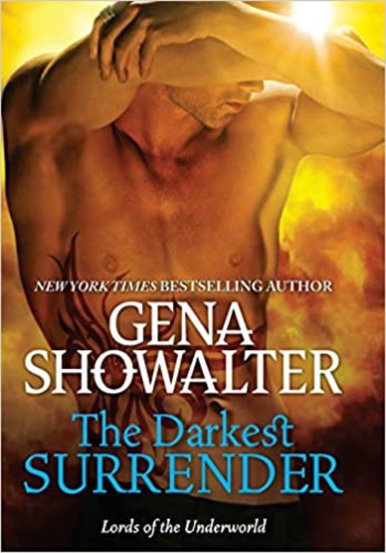 Book cover for "The Darkest Surrender" by Gena Showalter