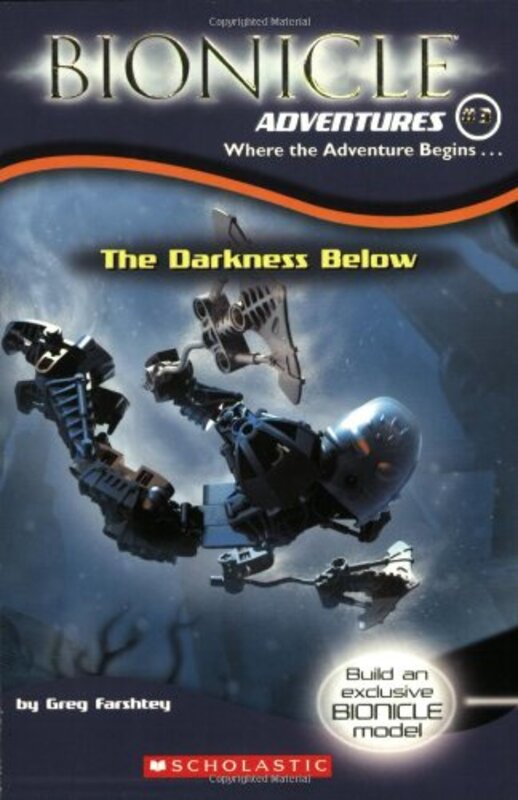 Book cover for "The Darkness Below" by Greg Farshtey