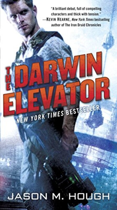 Book cover for "The Darwin Elevator" by Jason M Hough