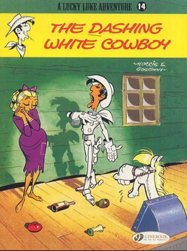 Book cover for "The Dashing White Cowboy" by Rene Goscinny