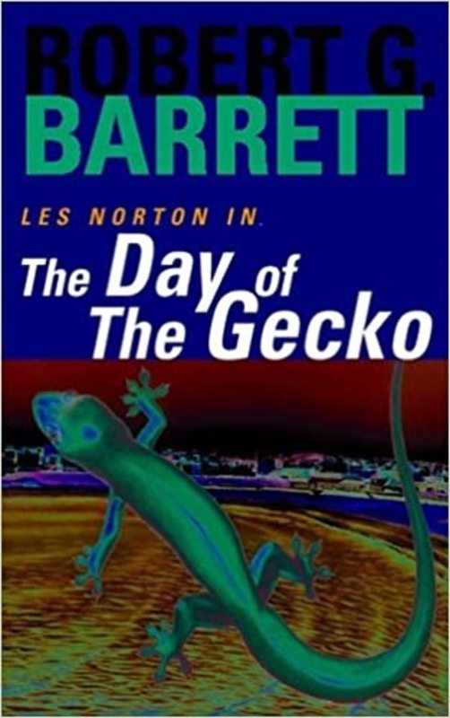 Book cover for "The Day of the Gecko" by Robert George Barrett