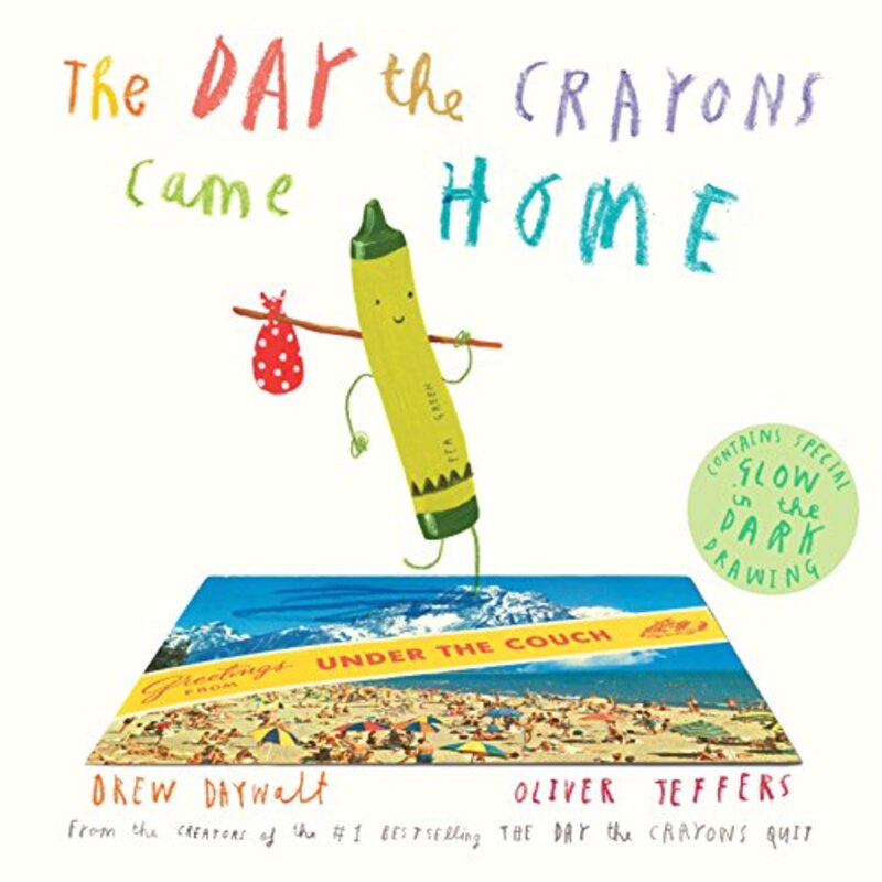 Book cover for "The Day the Crayons Came Home" by Drew Daywalt