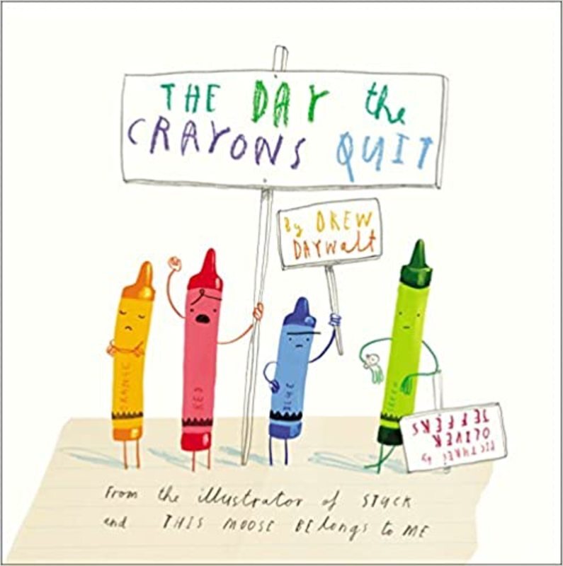 Book cover for "The Day the Crayons Quit" by Drew Daywalt