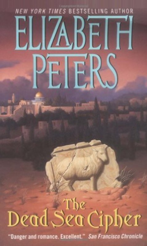 Book cover for "The Dead Sea Cipher" by Elizabeth Peters
