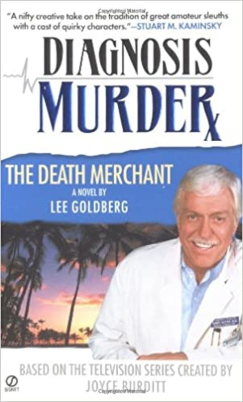 Book cover for "The Death Merchant" by Lee Goldberg