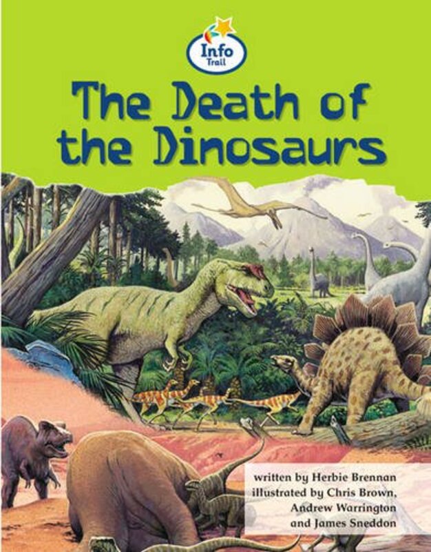 Book cover for "The Death Of The Dinosaurs" by JH Brennan