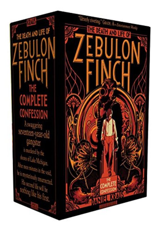 Book cover for "The Death and Life of Zebulon Finch -- The Complete Confession" by Daniel Kraus